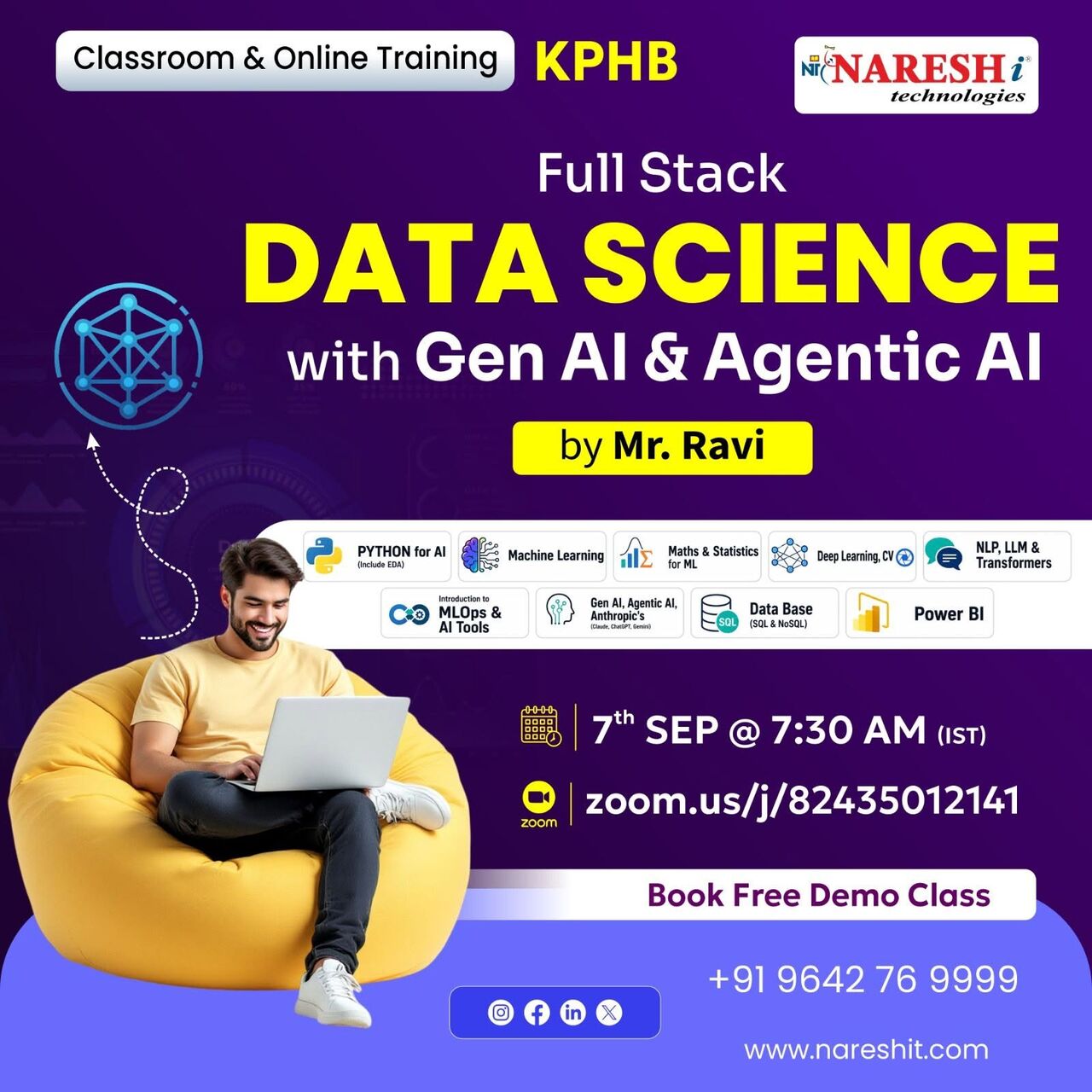Kurnool, Lessons Offered, Free Demo &ndash; Full Stack Data Science With Gen AI & Agentic AI