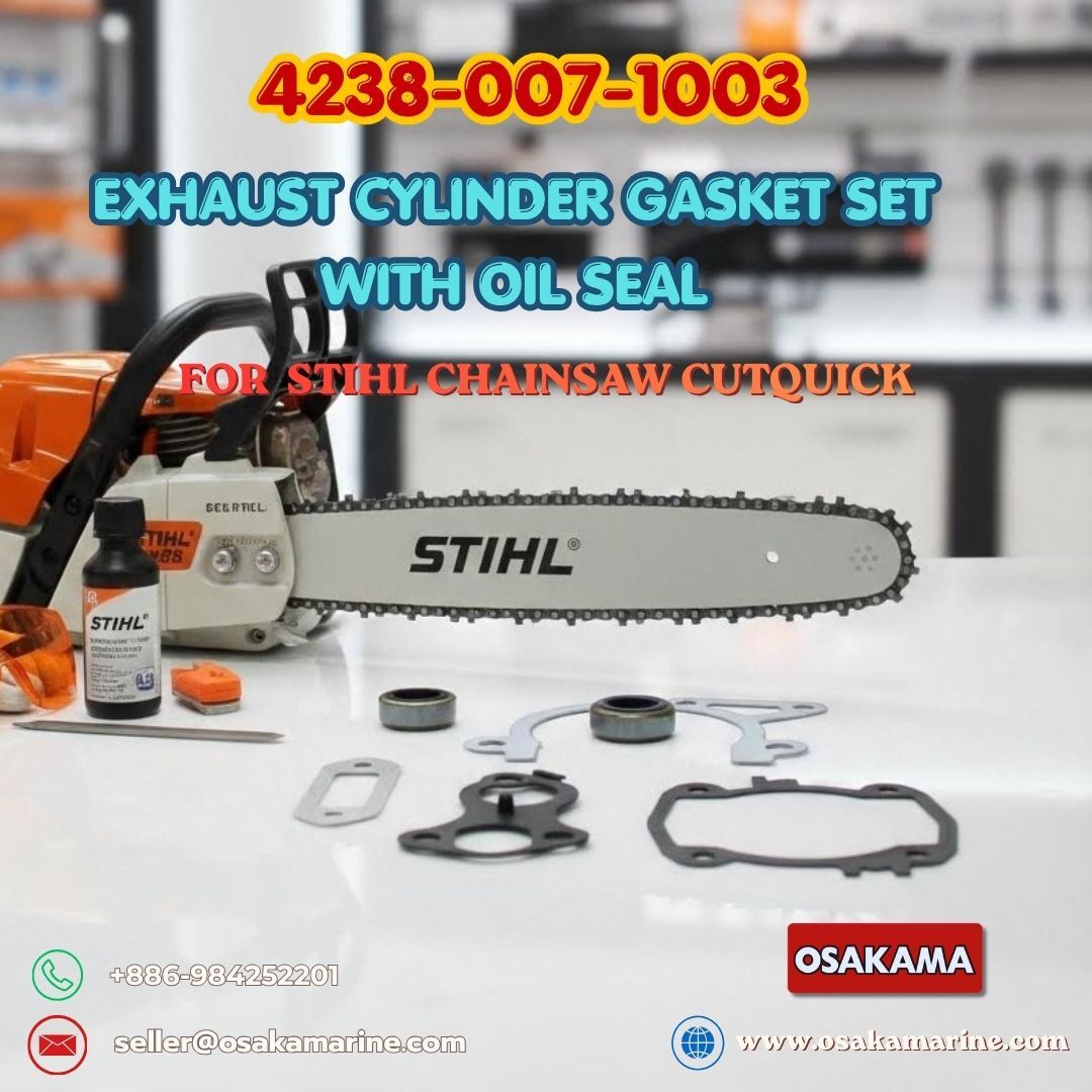 Istanbul, Auto Parts, TRY 99999,  Exhaust Cylinder Gasket Set 4238-007-1003 With Oil Seal For Stihl Chainsaw Cutquick