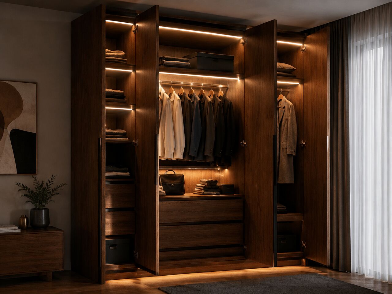 Noida, Electronics, How Automatic Wardrobe Lights Work When You Open The Door