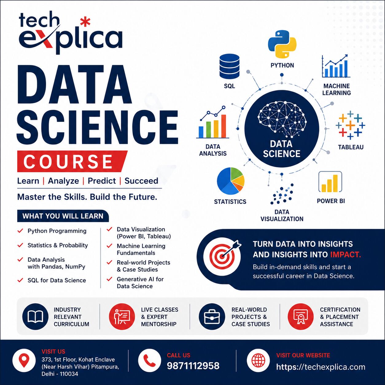 New Delhi, Lessons Offered, Data Science Course In Delhi