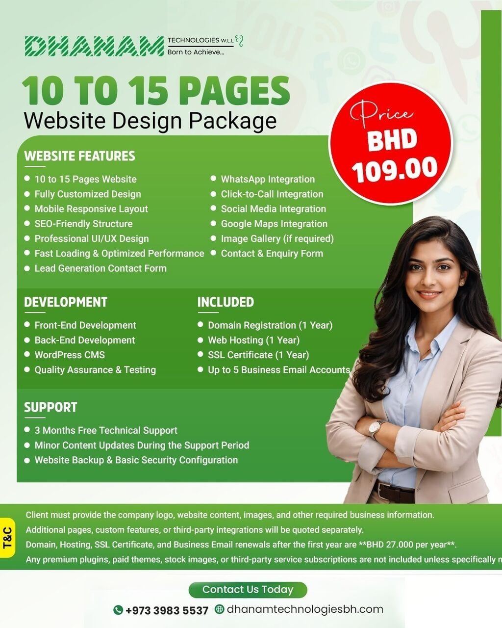 Manama, Marketing, Today Offer-PROFESSIONAL WEBSITE DESIGN IN BAHRAIN &ndash; ONLY 109 BD!