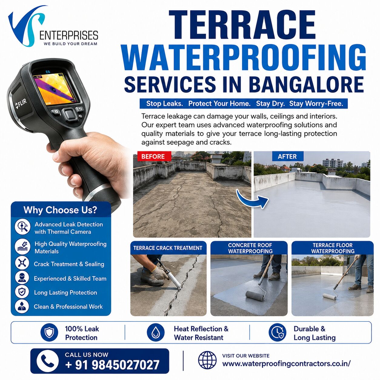 Bangalore, Construction, Terrace Waterproofing Services In Bangalore