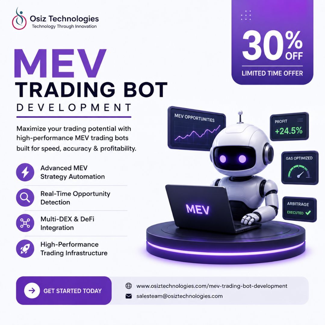Kabul, Software Development, Maximize Your Trading Potential With 30% OFF MEV Trading Bot Development - Osiz