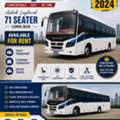 🚌 PREMIUM ASHOK LEYLAND 71-SEATER BUS FOR RENT 🚌
