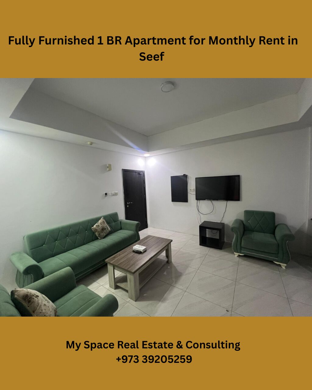 Al Seef, Apartments, Flats, Houses & Villas, BHD 280/month,  Furnished,  1 BR,  Apartment For Monthly Rent In Seef