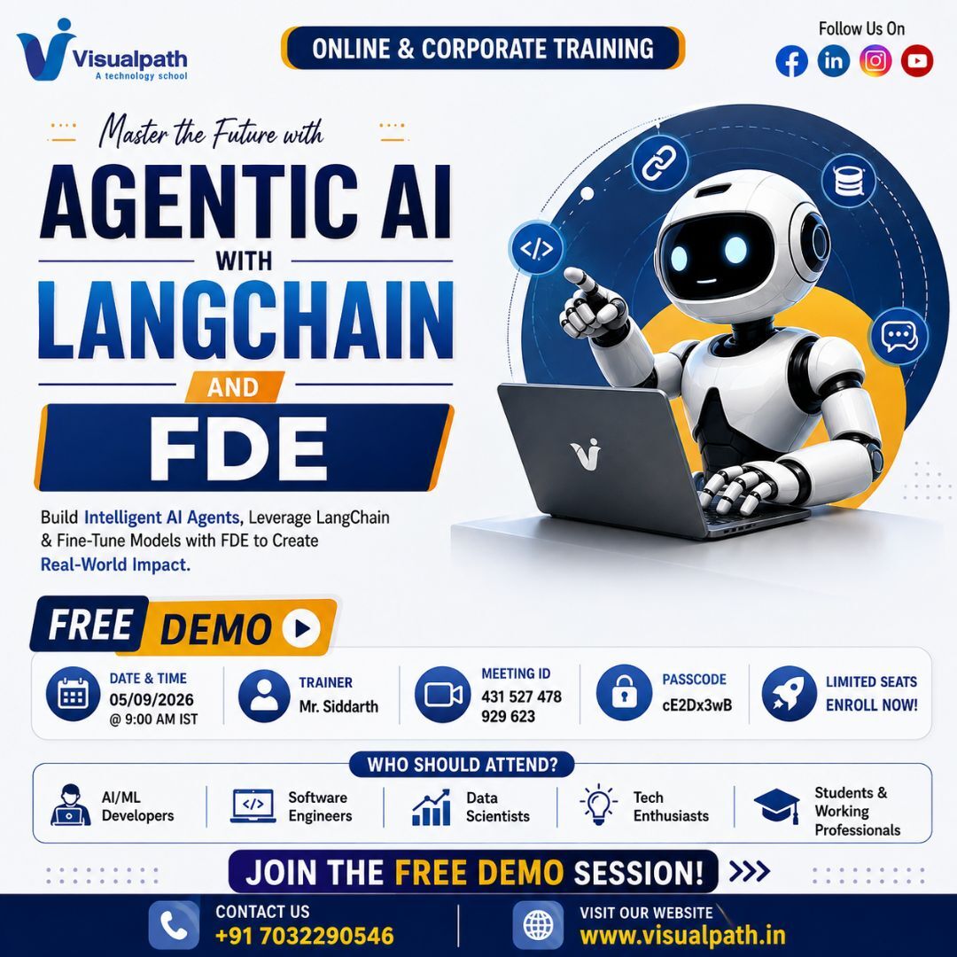 Hyderabad, Education, Agentic AI With LangChain And FDE Course | Free Demo
