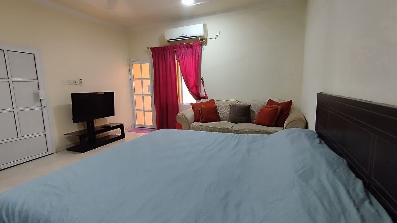 Manama, Apartments, Flats, Houses & Villas, BHD 180/year,  1 BR,  Isatown:- Groundfloor Furnished Studio Flat On Rent With Ewa..