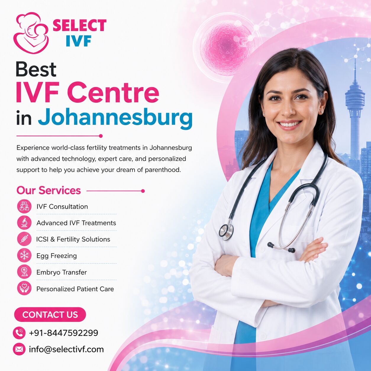 Johannesburg, Health, Best IVF Centre In Johannesburg