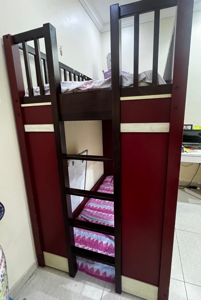 Al Rehab, Furniture, SAR 500,  EUROPEAN SOLID WOOD BUNK BED FOR SALE