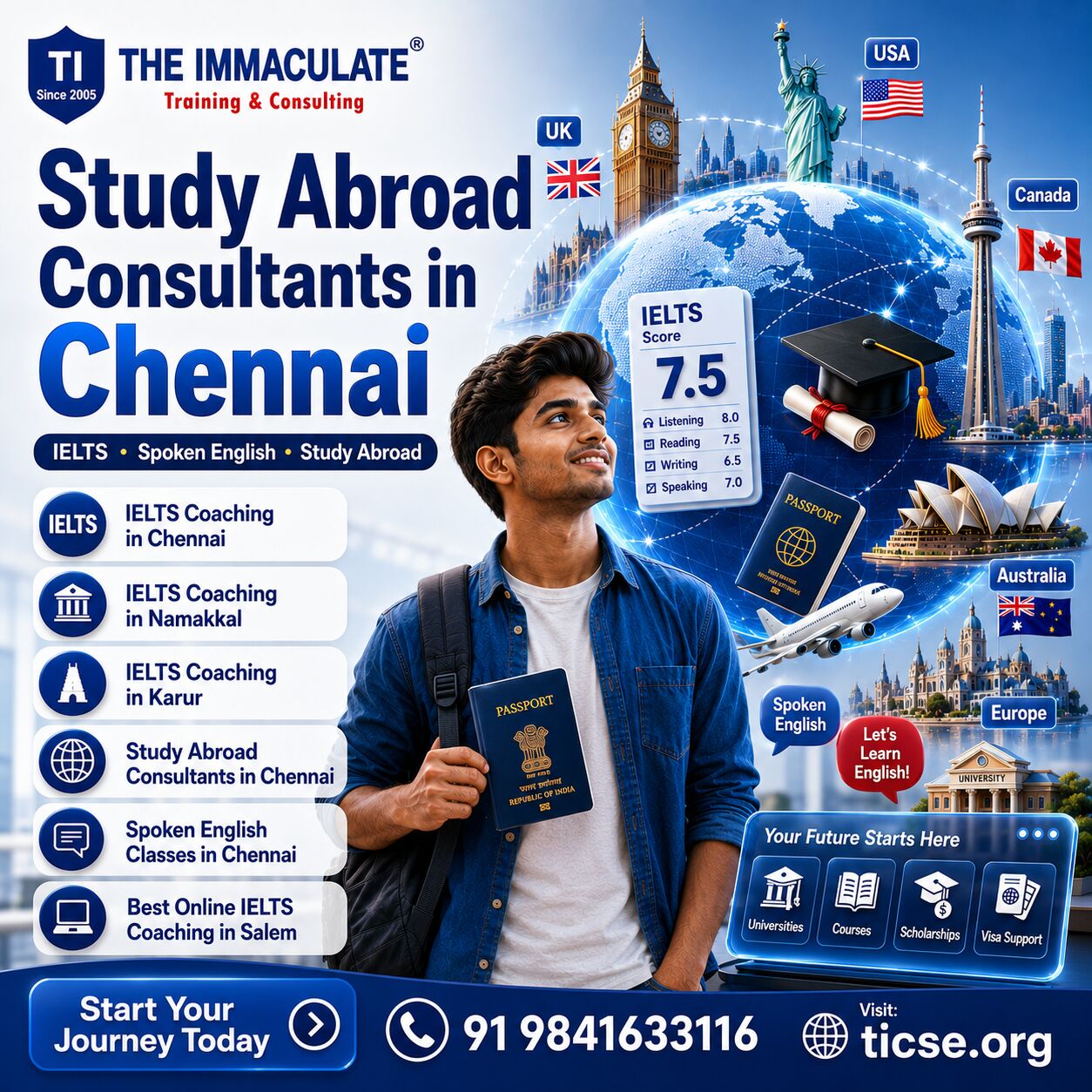 Chennai, Training, Study Abroad Consultants In Chennai For Your Global Education Journey