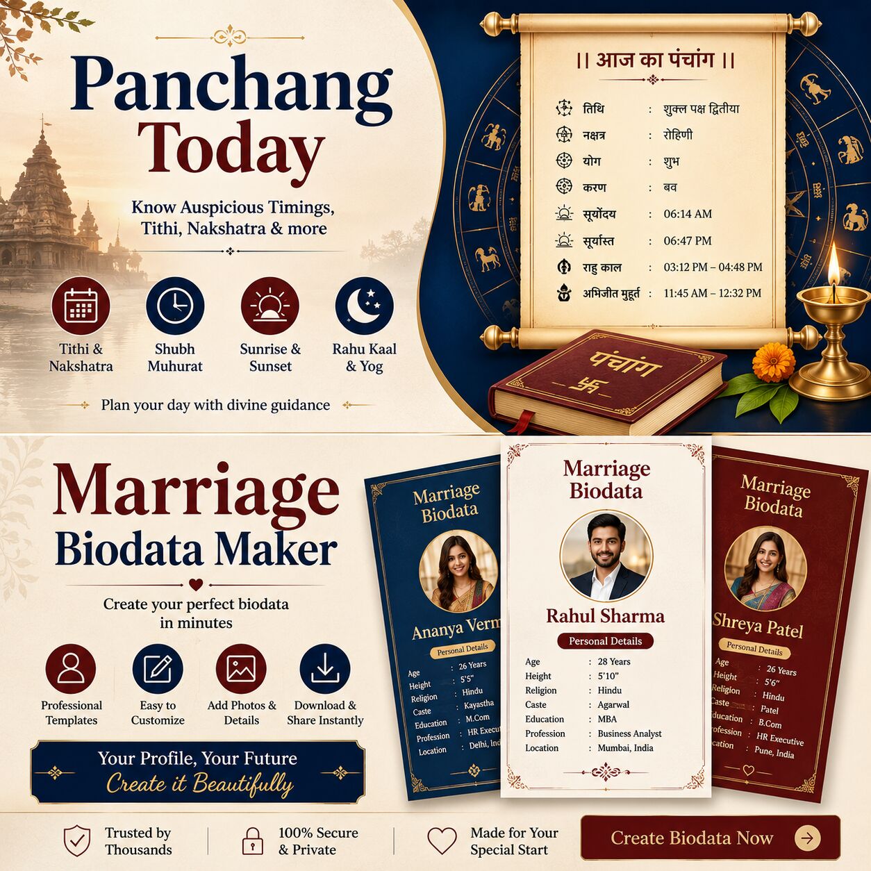 Mumbai, Lessons Wanted, Why Panchang Today Matters When Creating A Marriage Profile With Biodata Maker