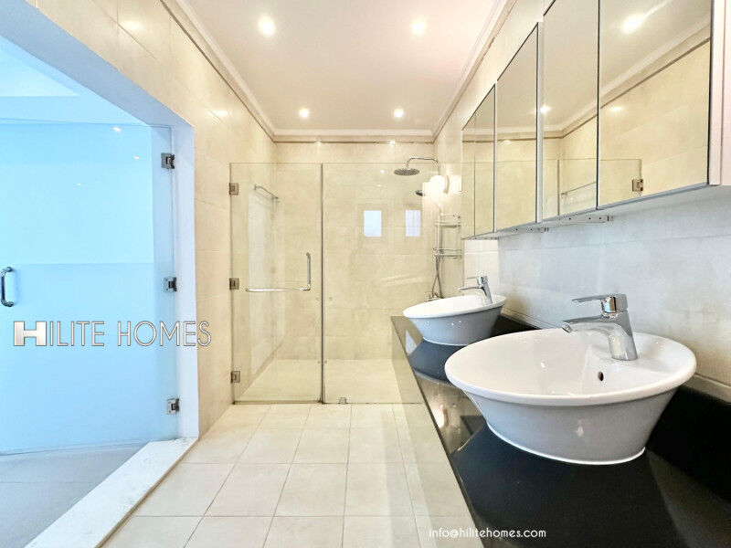 Kuwait City, Apartments, Flats, Houses & Villas, KWD 1150/month,  3 BR,  Three Bedroom Bright Basement For Rent With Pool In Abu Fataira