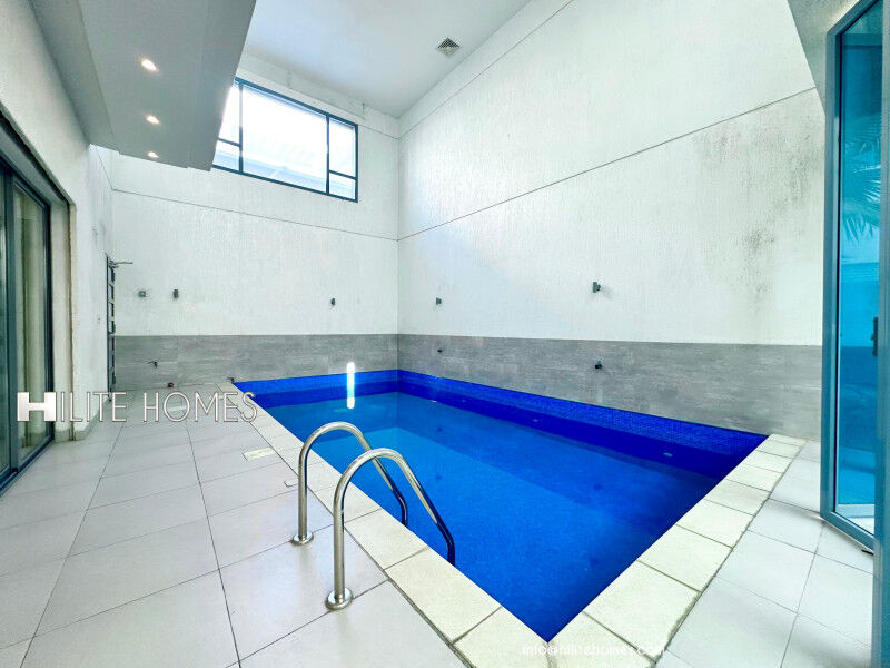 Kuwait City, Apartments, Flats, Houses & Villas, KWD 1150/month,  3 BR,  Three Bedroom Bright Basement For Rent With Pool In Abu Fataira