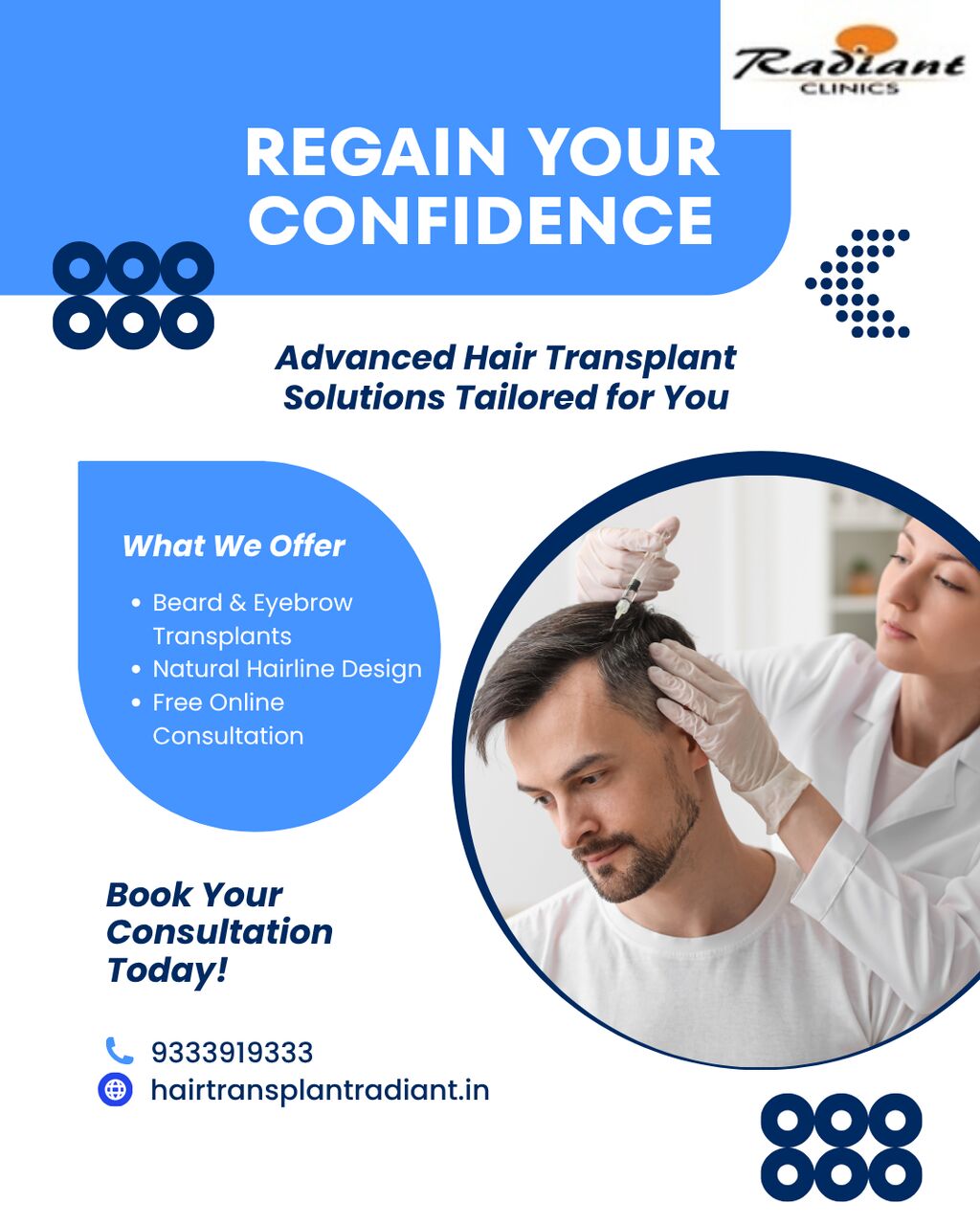 Laxmi Nagar, Medical, Understanding Hair Restoration Options: PRP, FUE And Hair Transplant Surgery In Delhi