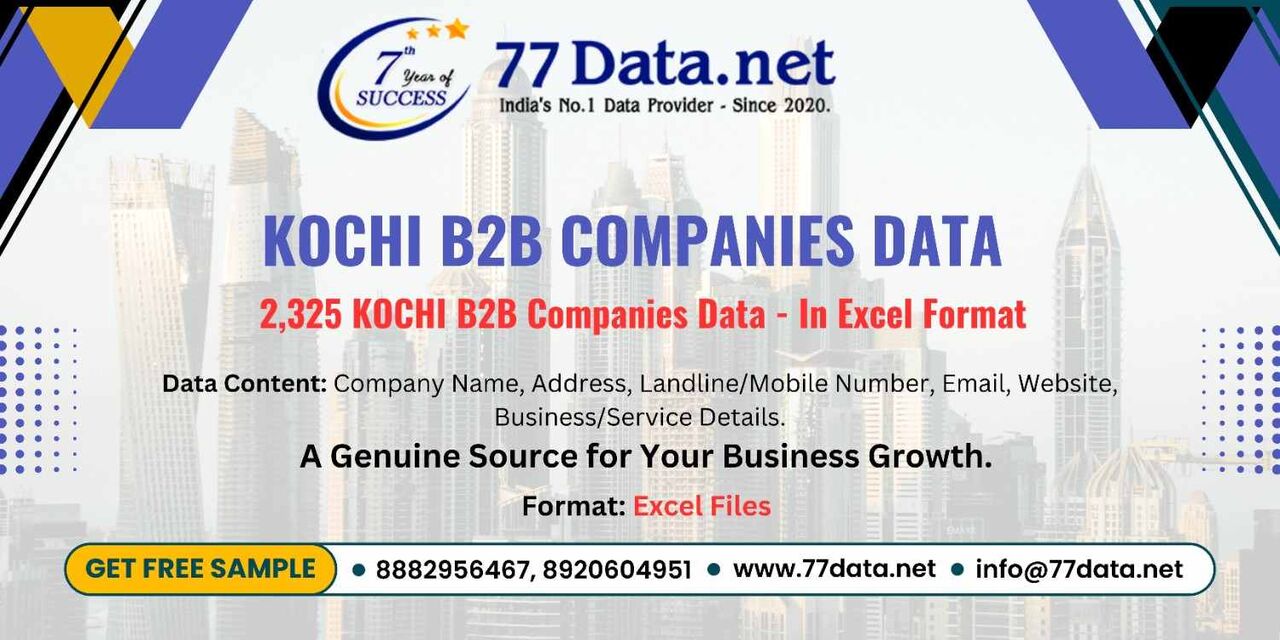 Kochi, Business, Get Verified List Of 2000+ Companies In Kochi With Free Sample