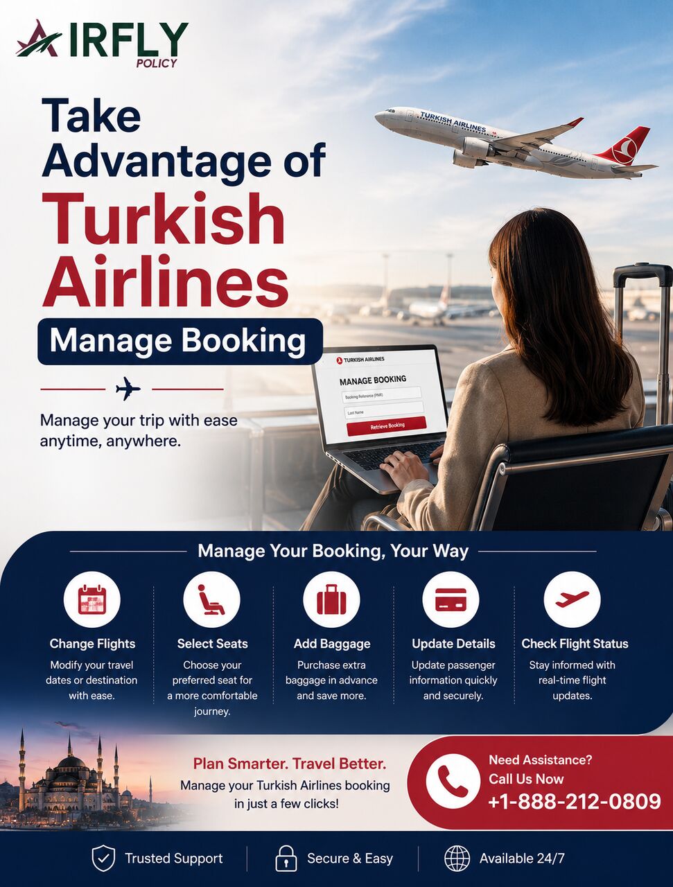 New York, Travel, Take Advantage Of Turkish Airlines Manage Booking