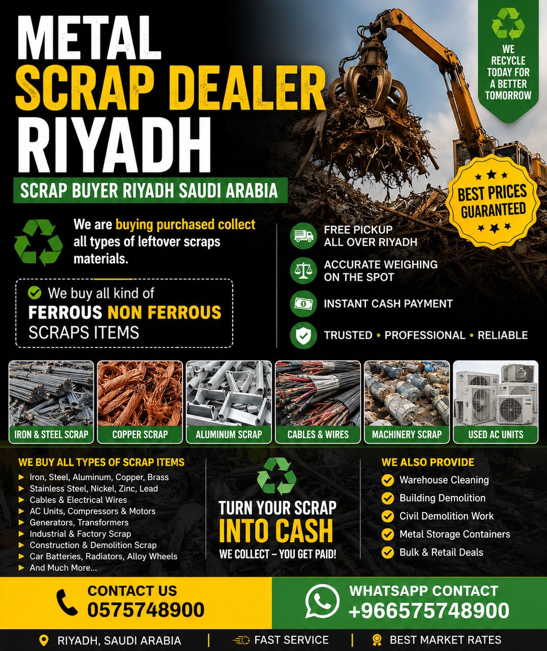 Riyadh, Items Wanted, Metal Scrap Buyer Riyadh Scraps Dealer Contact Us +966575748900