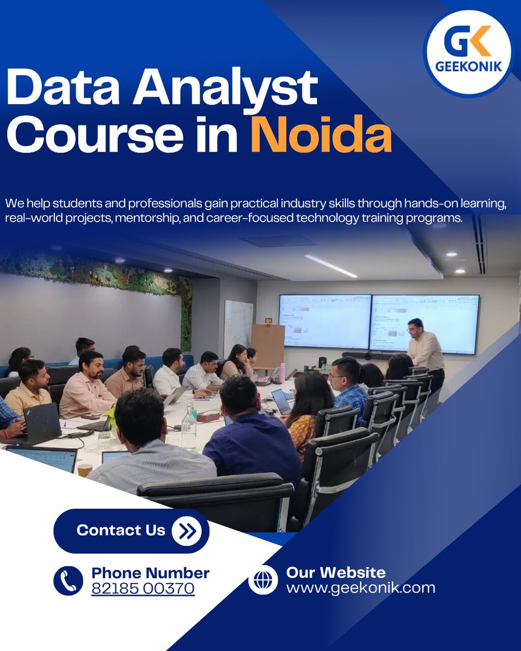 Lucknow, Lessons Offered, Data Analyst Course In Noida | Job-Ready Data Analytics Training &ndash; Geekonik