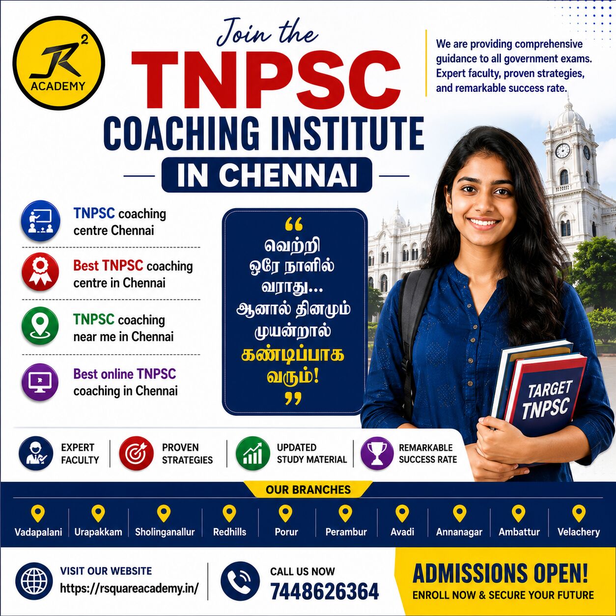Chennai, Education, TNPSC Coaching Institute In Chennai For Focused Exam Preparation