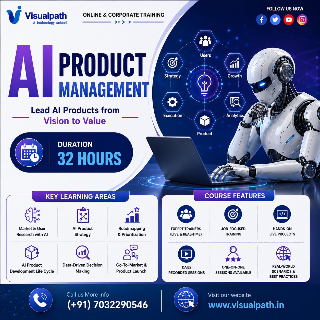 Hyderabad, Education, AI Product Management Online Training | AI For Product Managers Course