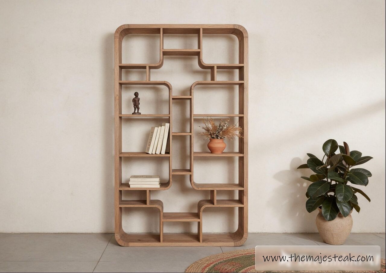 Petaling Jaya, Furniture, MYR 5800,  Teak Bookshelf Curve