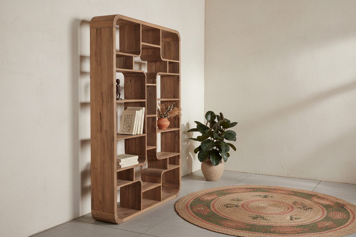 Petaling Jaya, Furniture, MYR 5800,  Teak Bookshelf Curve