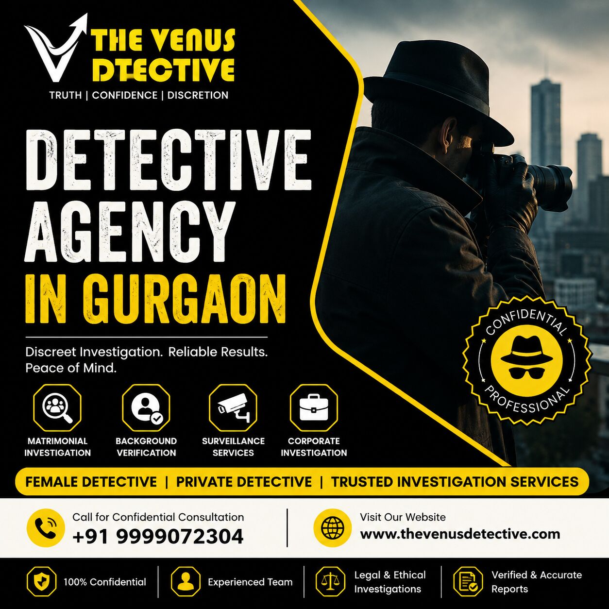 Gurgaon, Legal, Detective Agency In Gurgaon | The Venus Detective