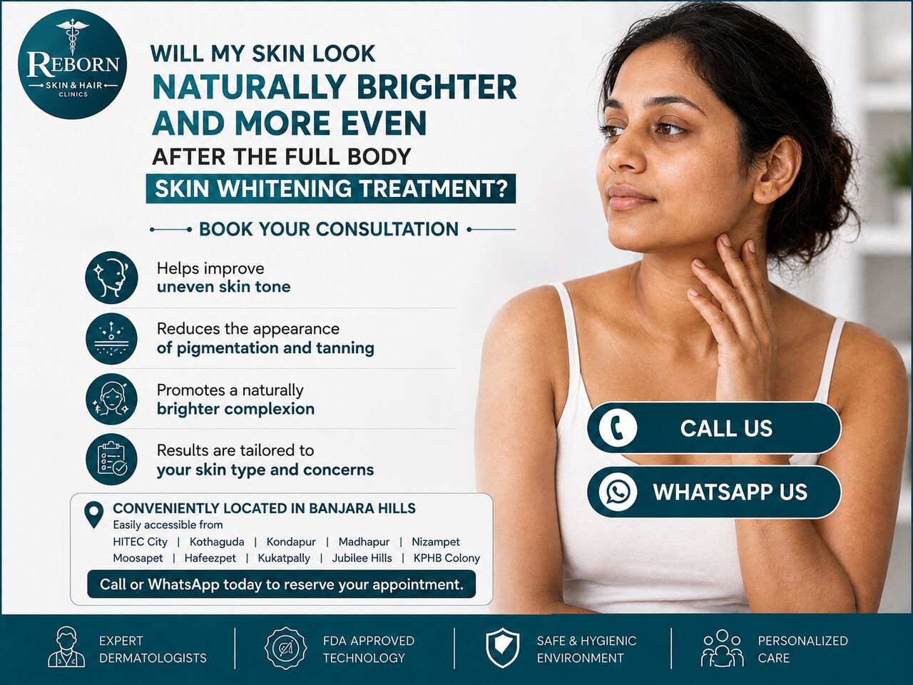 Hyderabad, Health & Beauty Items, INR 4999,  Skin Whitening Treatment Near Kukatpally &ndash; Consult Our Experts