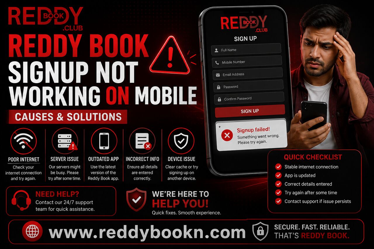 Pune, Business, Reddy Book Signup Not Working On Mobile