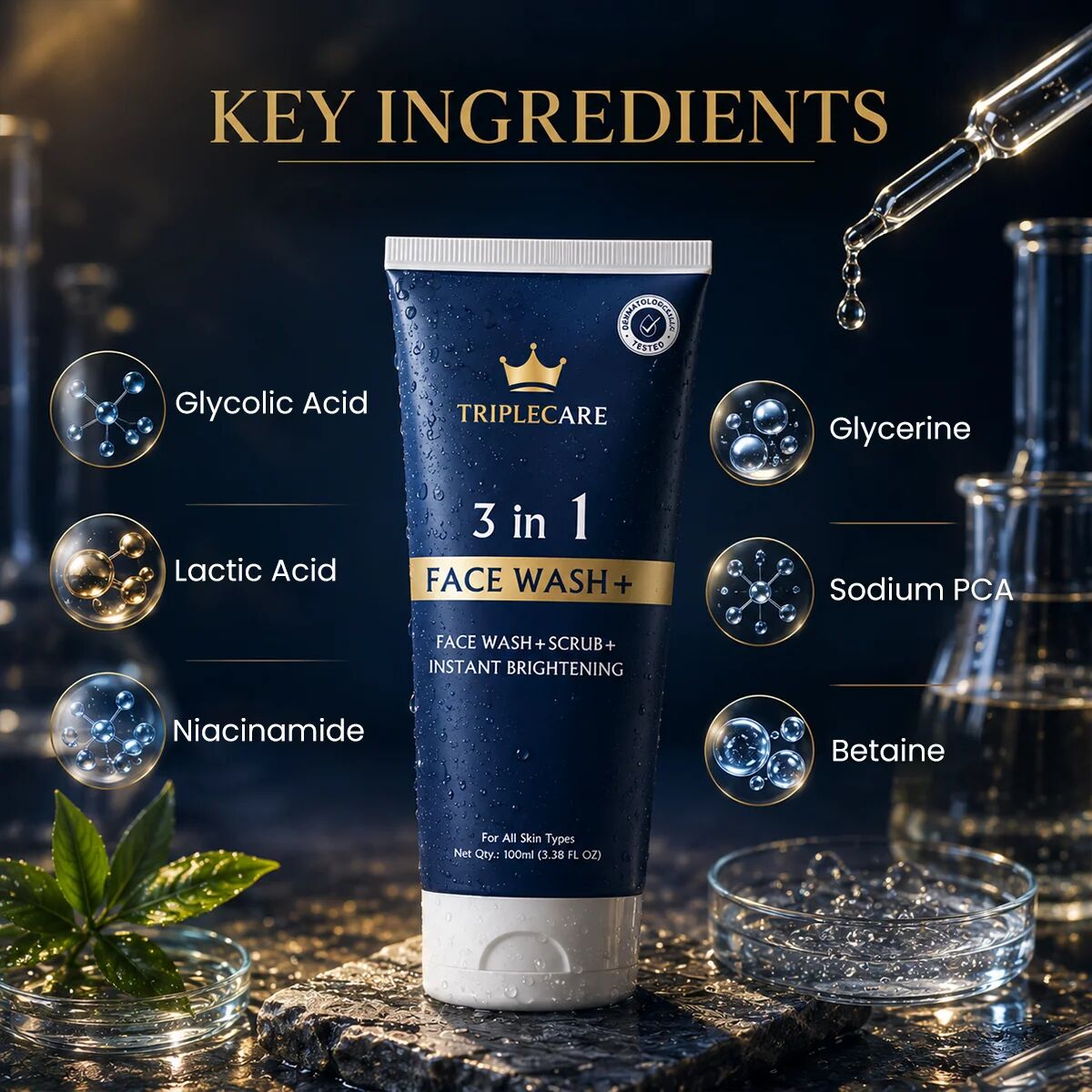 Haryana, Health & Beauty Items, INR 499,  All In One Face Wash Save Time In Your Morning Skincare Routine - TripleCare