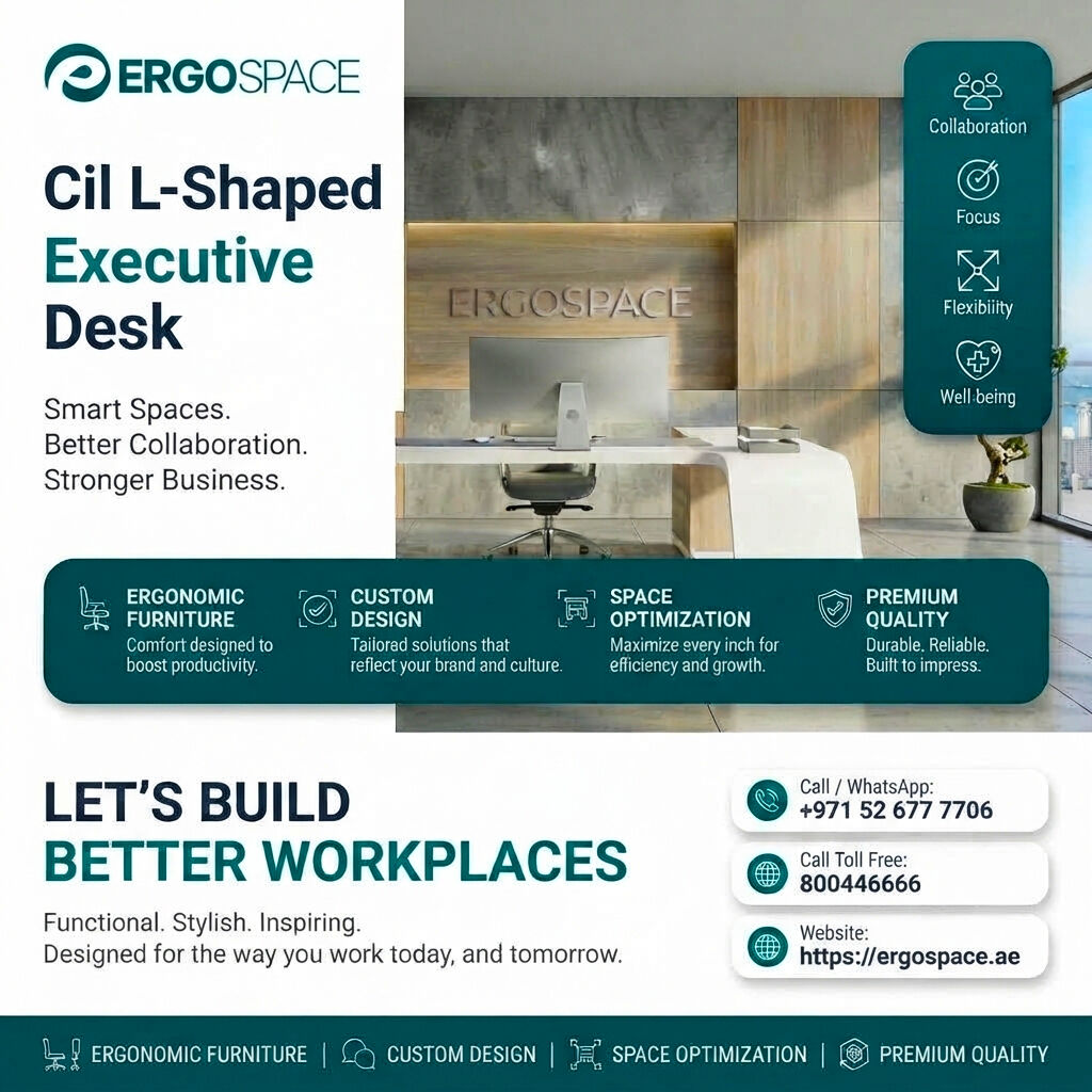 Dubai, Furniture, AED 8000,  Cil L-Shaped Executive Desk