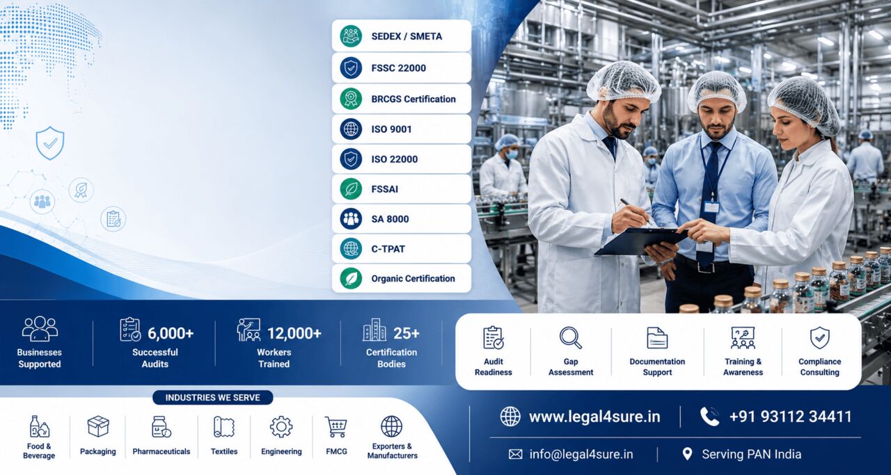 Noida, Machinery, BRC Certification Services For Food Safety And Quality