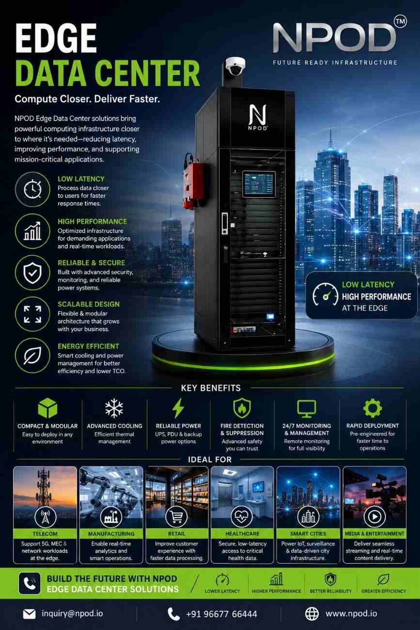 Noida, Computer, Edge Data Center Companies For Scalable Infrastructure