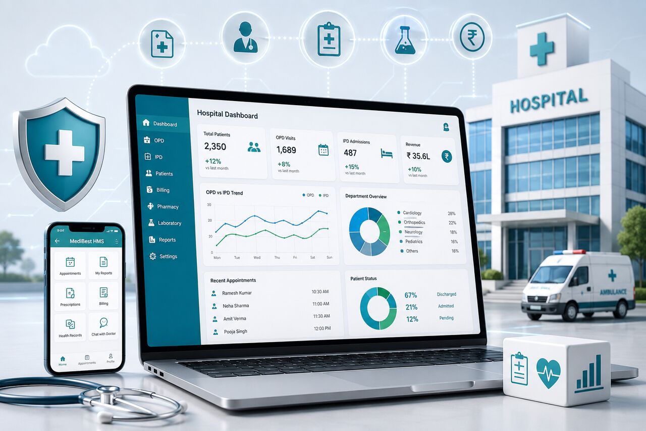 Indore, Health, Hospital Management Software For Modern Healthcare Facilities