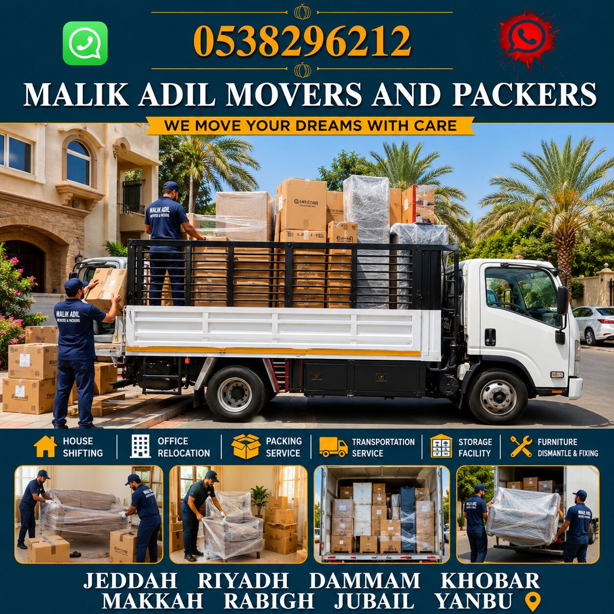Jeddah, Household, MR ADIL MOVERS AND PACKERS IN JEDDAH FOR HOUSE OFFICE  SHIFTING 0538296212 ،،،،،،،،