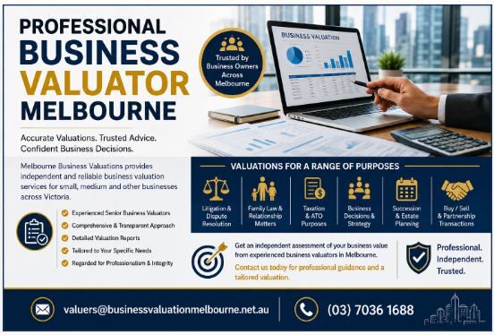 Melbourne, Real Estate, Professional Business Valuator Melbourne