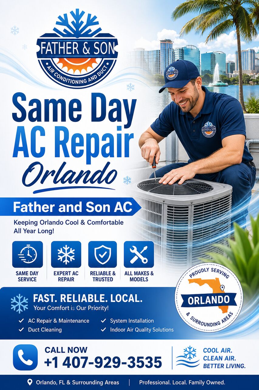 New York, Air Conditioning, Same Day AC Repair Orlando | Father And Son AC
