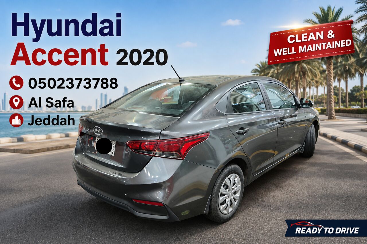 Jeddah, Vehicles, Cars & Trucks , SAR 28500,  Hyundai Accent,  2020,  Automatic,  184000 KM,   |  | Gray| هيونداي أكسنت