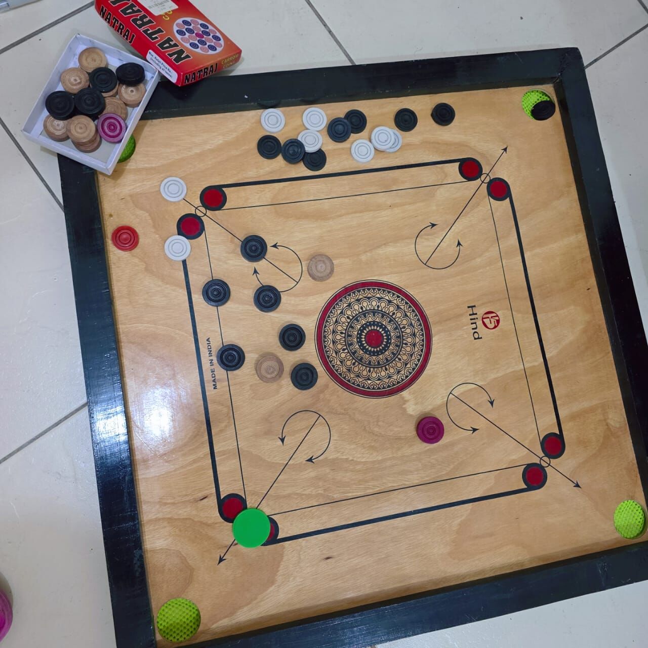 Bani Malik, Sporting Goods, SAR 35,  Carrom Board With Flick Discs Almost New