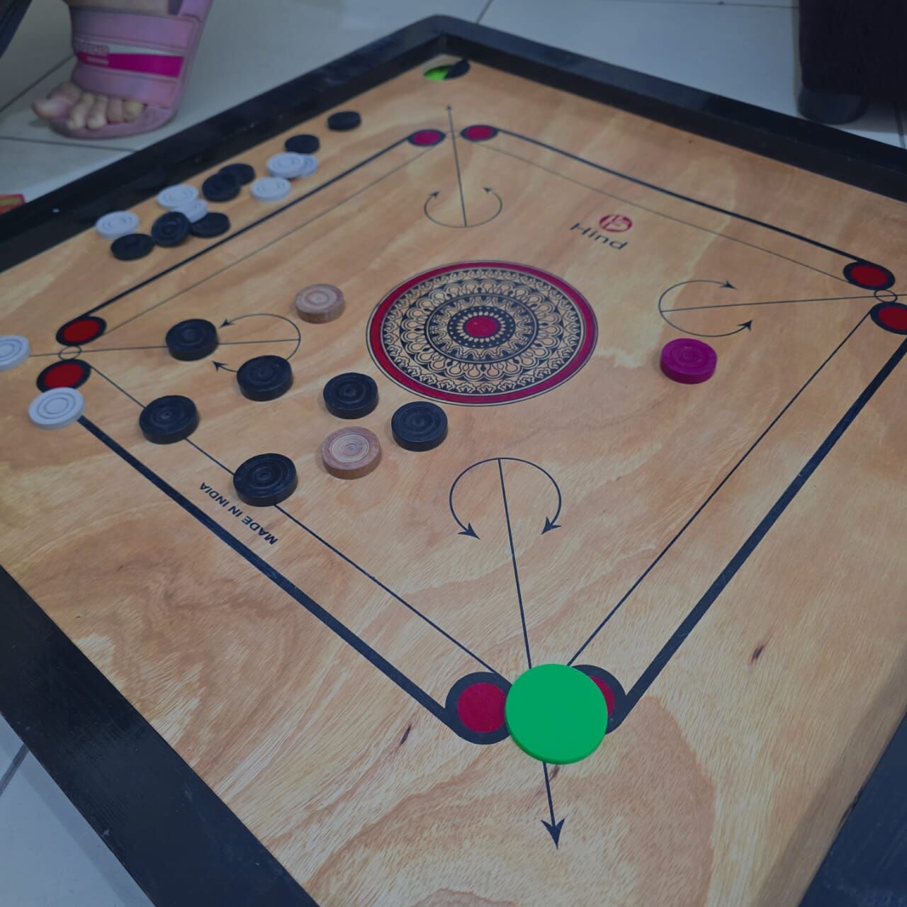 Bani Malik, Sporting Goods, SAR 35,  Carrom Board With Flick Discs Almost New