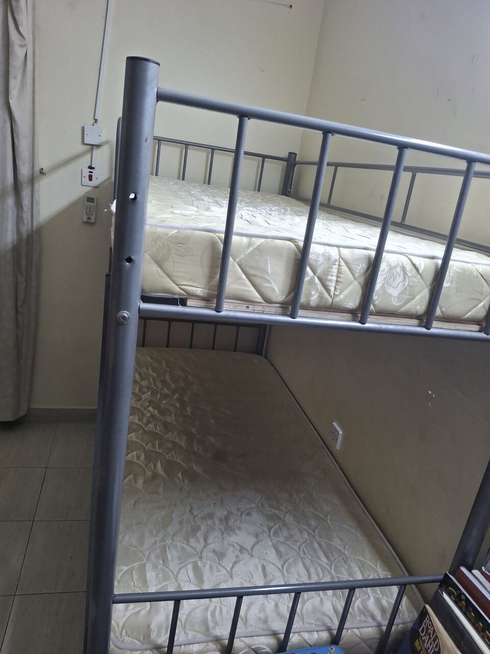 Muharraq, Furniture, BHD 60,  Slightly Used Bunk Bed For Sale .very Neat ,strong , Look Like New With Mattresses & Cover