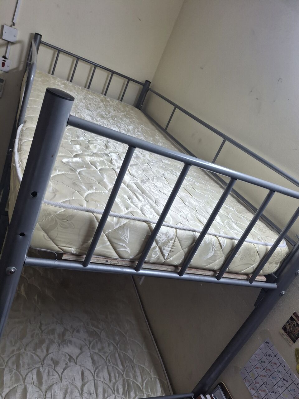 Muharraq, Furniture, BHD 60,  Slightly Used Bunk Bed For Sale .very Neat ,strong , Look Like New With Mattresses & Cover