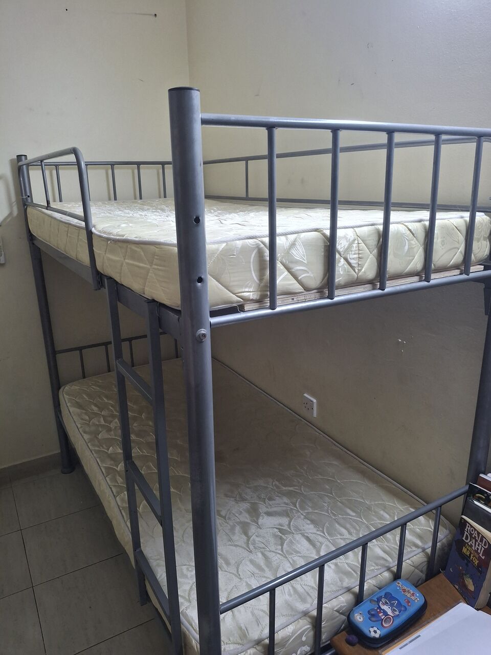 Muharraq, Furniture, BHD 60,  Slightly Used Bunk Bed For Sale .very Neat ,strong , Look Like New With Mattresses & Cover