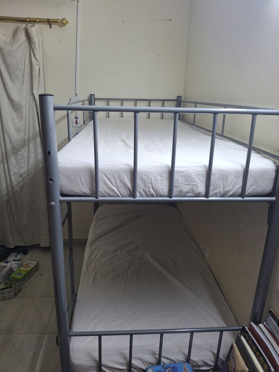 Muharraq, Furniture, BHD 60,  Slightly Used Bunk Bed For Sale .very Neat ,strong , Look Like New With Mattresses & Cover