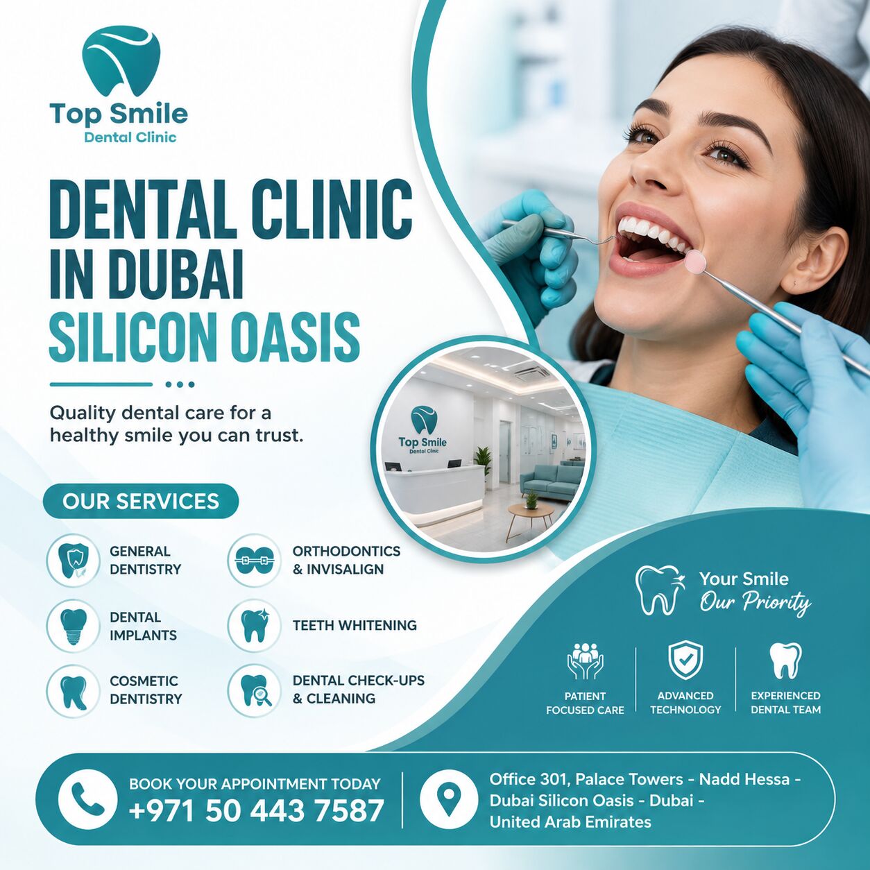 Silicon Oasis, Dental, Dental Clinic In Dubai Silicon Oasis | Top Smile Dental Clinic
