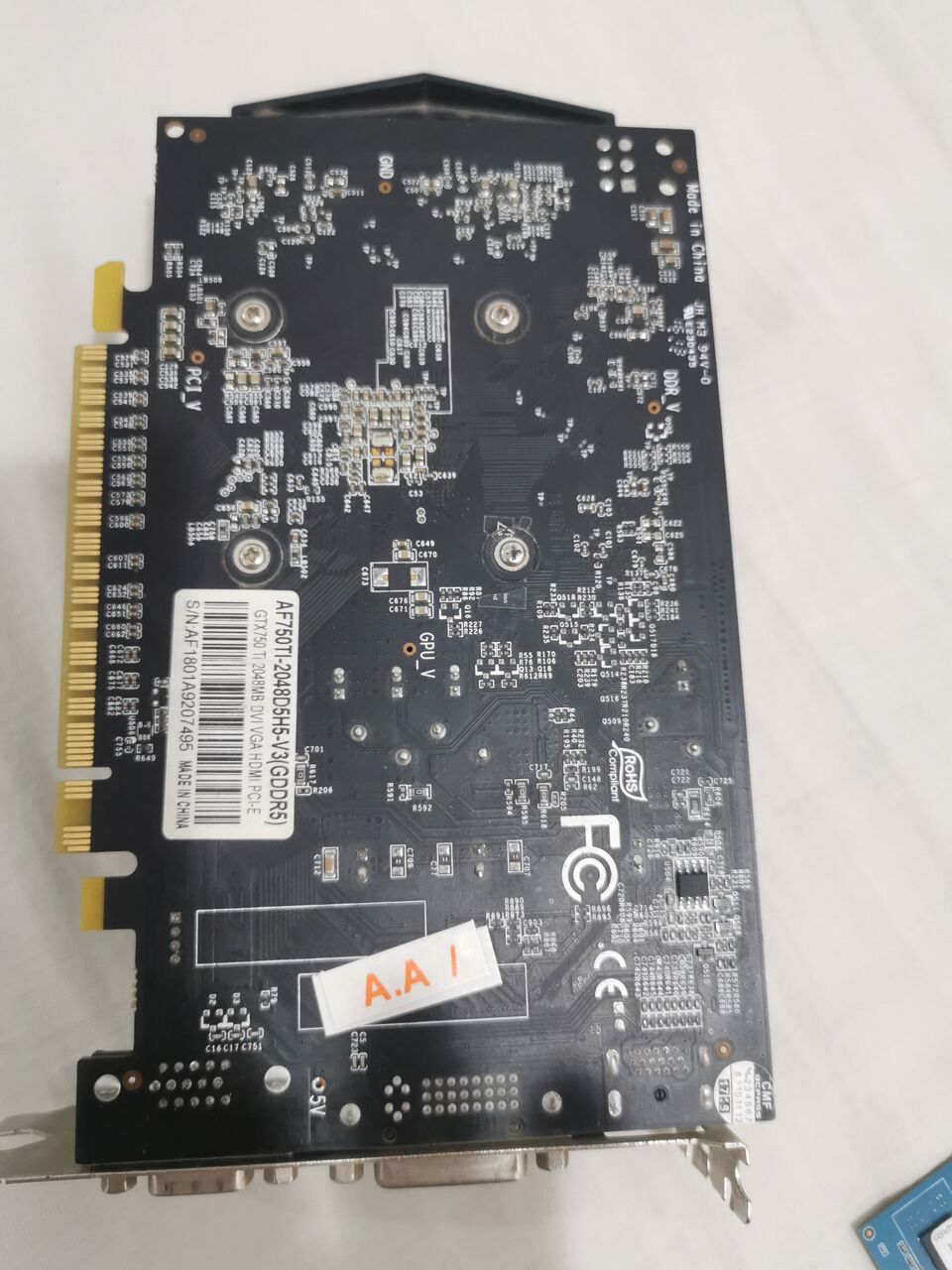Riyadh, Computers, SAR 150,  كارت شاشة Geforce Gtx 750ti.2gb Used للبيع