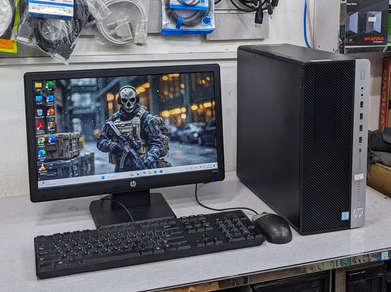 Manama, Tablet Computers, BHD 83,  HP Core I7 6th Gen PC RAM 8GB SSD 256GB 19" Monitor Win 11 & Office 2024 Ready To Use