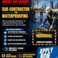 📢 URGENT REQUIREMENT – WATERPROOFING SUB-CONTRACTOR