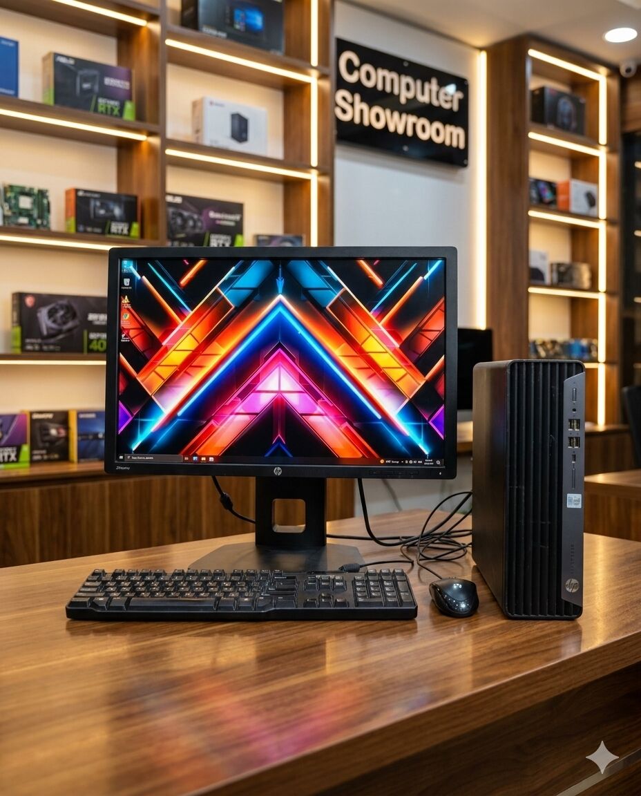 Manama, Computers, BHD 155,  10th Generation HP Core I7 Computer Set HP 24" WUXGA Monitor 8GB DDR4 RAM Windows 11 Pro
