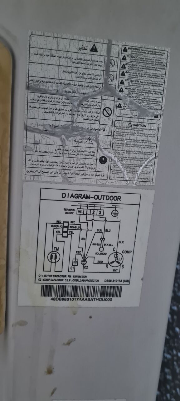 Riyadh, Air Conditioners, SAR 800,  Samsung 1.5 Tons (18,000 BTU). Split AC